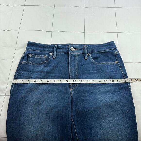 Good American Jeans Womens 30 Blue811 Good Legs Crop Mini Bootcut Stretch Denim - Picture 9 of 13